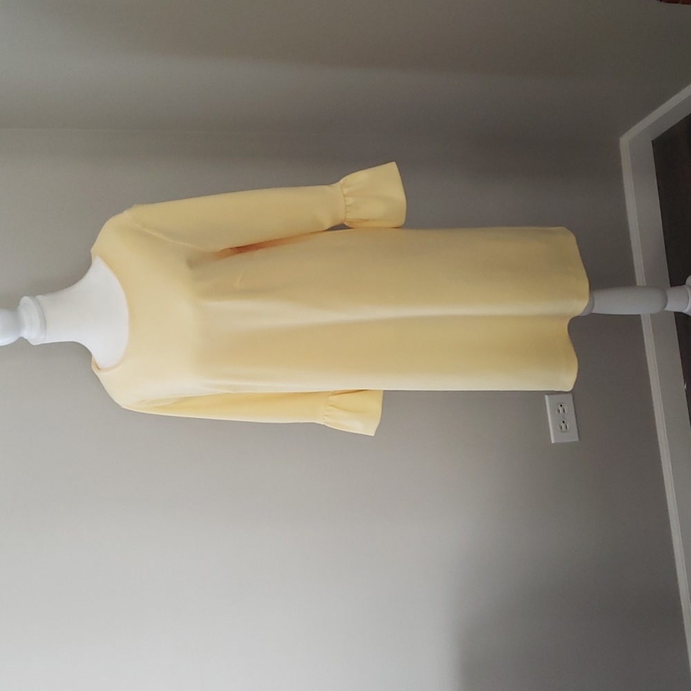Nanette Lepore pale yellow dress